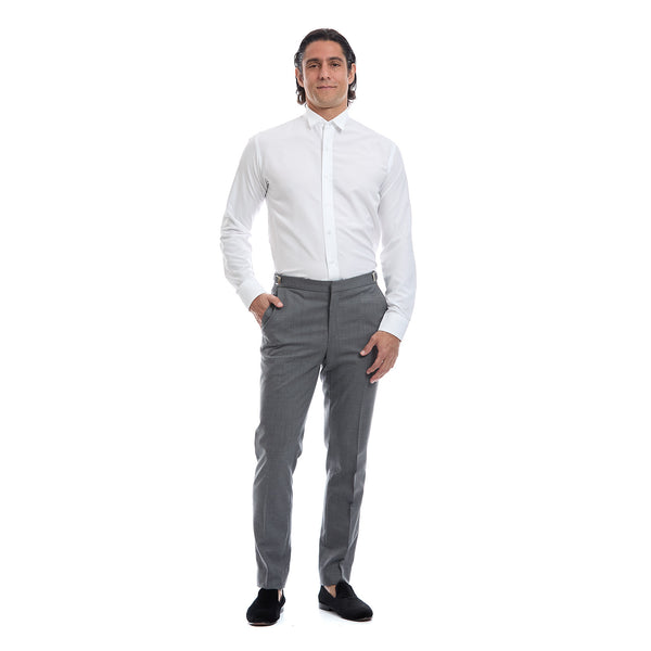 Pantalón formal color gris