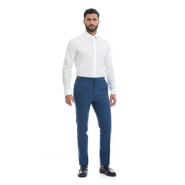 Pantalon Formal de Traje Corte Regular / Azul