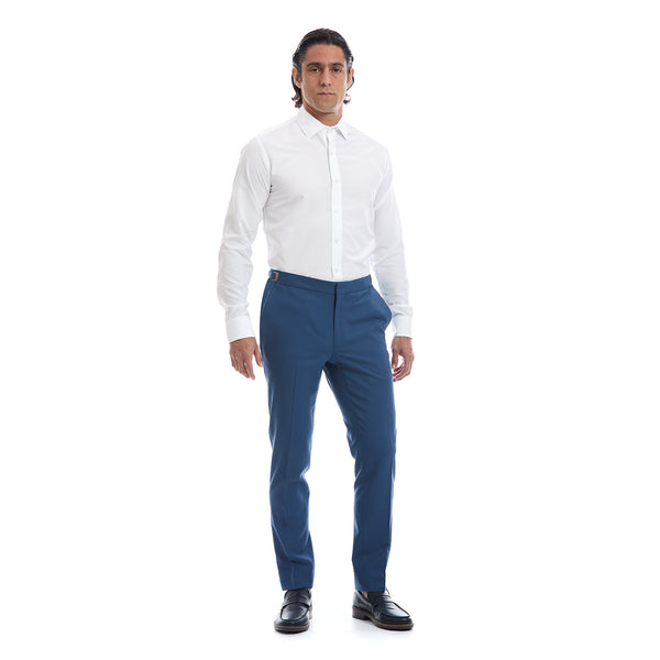 Pantalon formal para traje corte regular color Azul