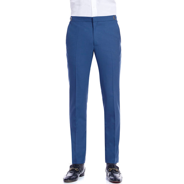 Pantalon formal para traje corte regular color Azul