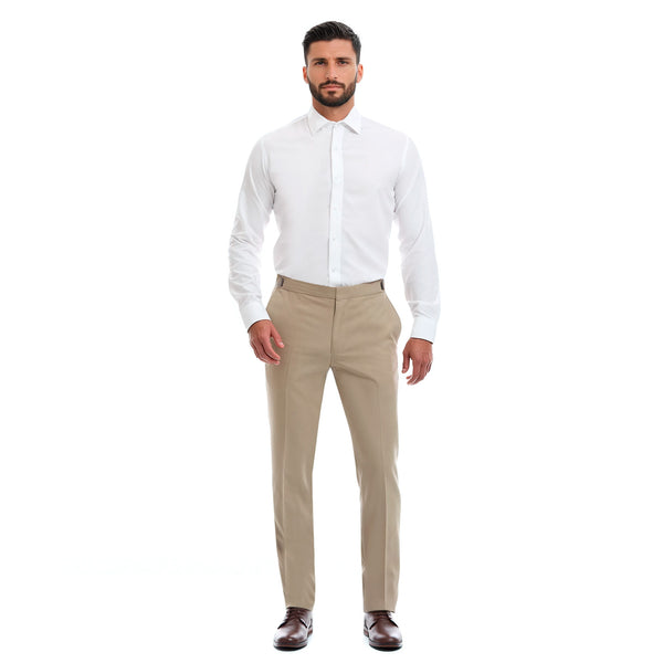 Pantalon Formal de Traje corte regular / Beige