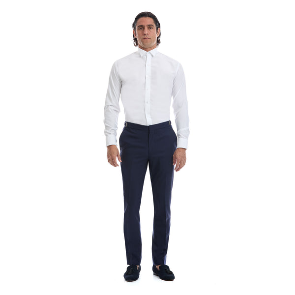 Pantalon para Smoking ceremonia corte slim color azul marino