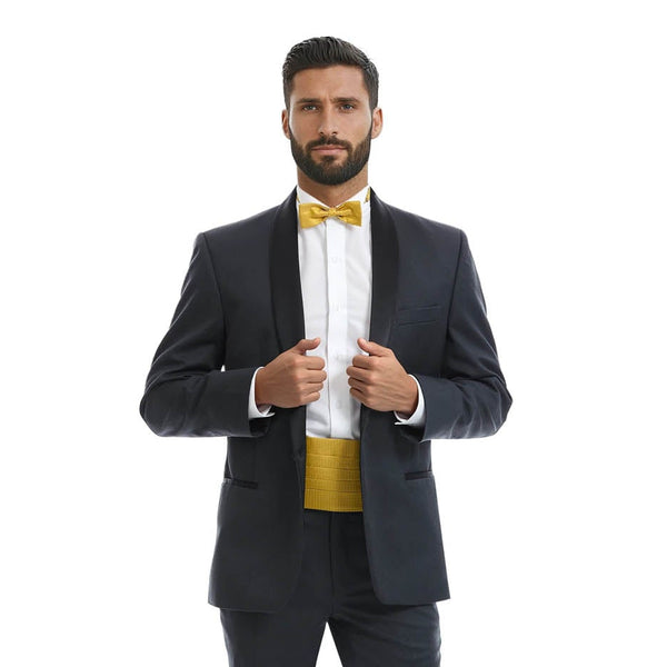 Saco de Smoking Solapa de Shawl / Gris